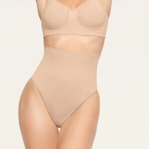 skims sheer sculpt high waisted thong NWT
